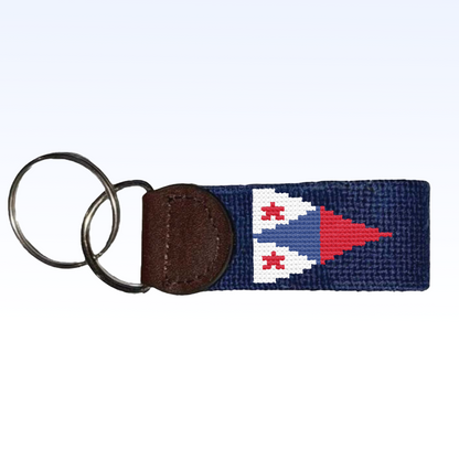 CUSTOM NEEDLEPOINT KEY FOB