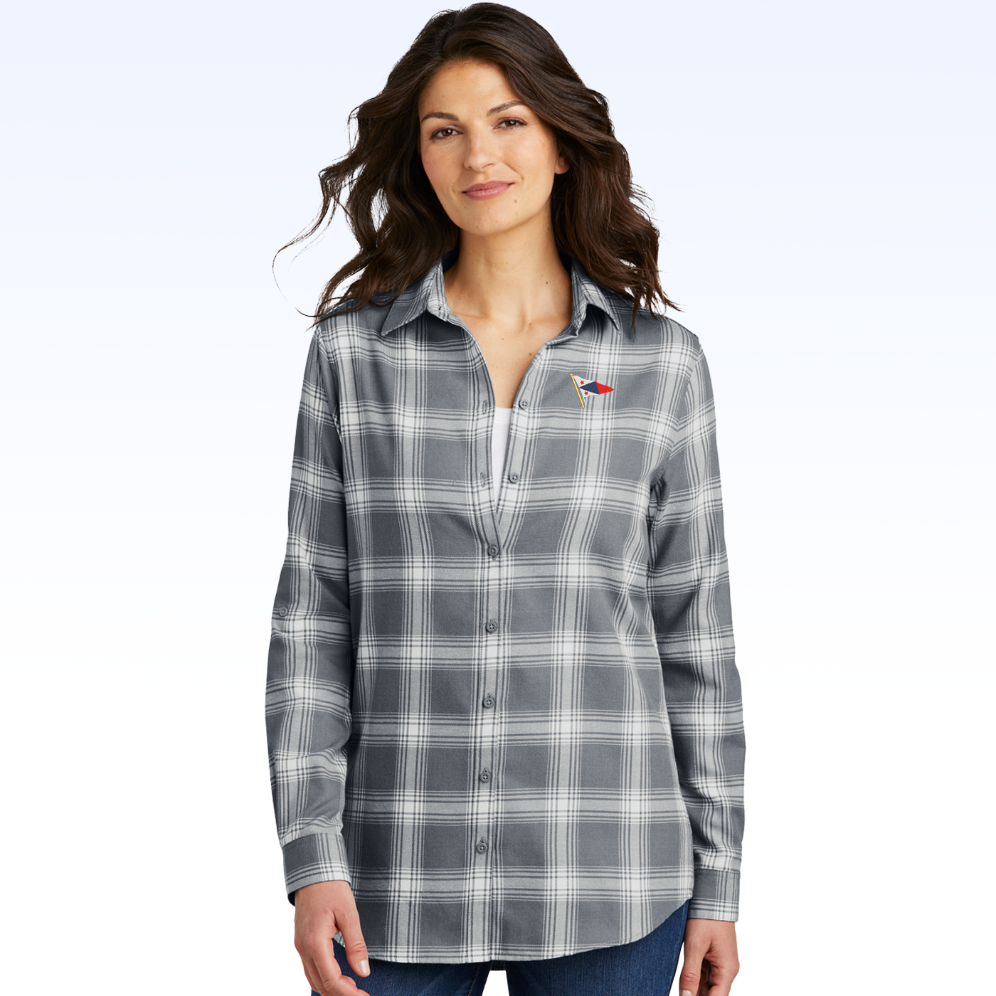 LADIES PLAID FLANNEL TUNIC