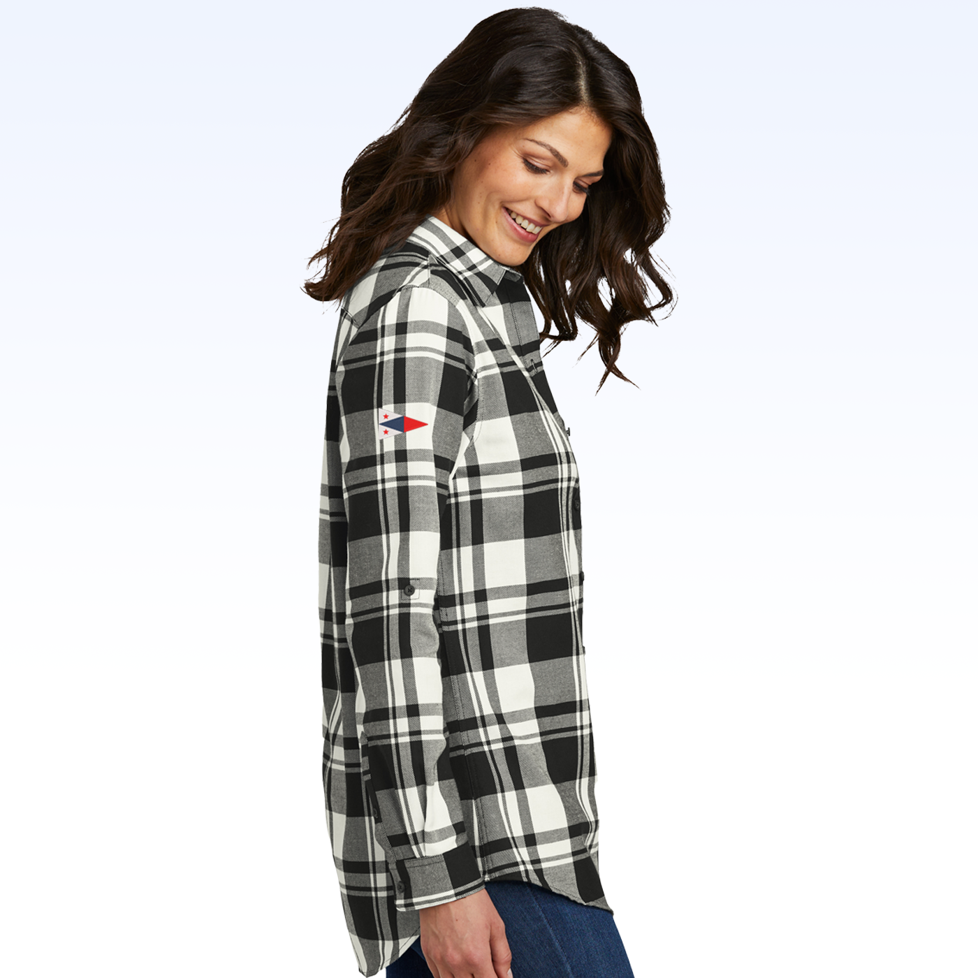 LADIES PLAID FLANNEL TUNIC